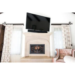 Montclair Rectangular Fireplace Door - Wrought Iron -Fireplace Shop montclair fireplace door bedroom 1 14983.1581641484