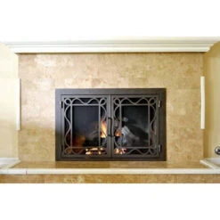 Oceanside Rectangular Fireplace Door