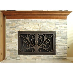 Orchid Rectangular Fireplace Door - Wrought Iron -Fireplace Shop orchid 4 01 web 22500.1581625461
