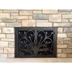 Orchid Rectangular Fireplace Door - Wrought Iron -Fireplace Shop orchid 4 04 web 99731.1581625461