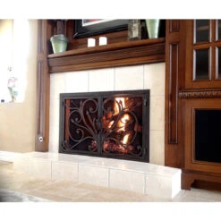 Orchid Rectangular Fireplace Door - Wrought Iron -Fireplace Shop orchid 4 06 web 26274.1581625461