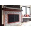 San Luis Rey Rectangular Fireplace Door - Wrought Iron