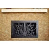 Saratoga Rectangular Fireplace Door - Wrought Iron