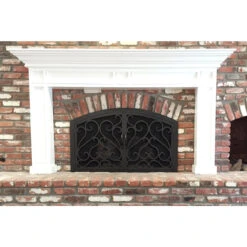 Sequoia Arched Fireplace Door - Wrought Iron -Fireplace Shop sequoia 3 arch web1 71188.1581969739.1280.1280 45937.1581970460