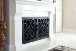 Sequoia Rectangular Fireplace Door - Wrought Iron -Fireplace Shop sequoia 3 category 98587.1581970435