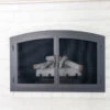 Sky Arched Fireplace Door - Wrought Iron