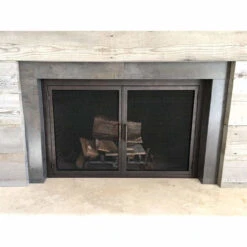 Sky Rectangular Fireplace Door - Wrought Iron -Fireplace Shop sky 24 fireplace door ams 00446.1579650626