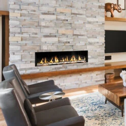 FORTY8 Slim-Line Built-In Linear Fireplace - Solas