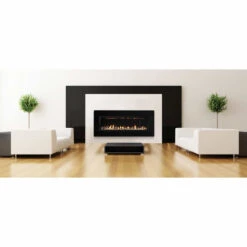 FORTY6 - Solas Wall Mounted Direct Vent Linear Fireplace -Fireplace Shop solas forty6 fireplace high gloss surround 3 web 28958.1580945118