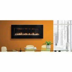 FORTY6 - Solas Wall Mounted Direct Vent Linear Fireplace -Fireplace Shop solas forty6 gas fireplace high gloss surround web 68526.1580945118