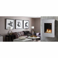 ONE6 - Solas Wall Mounted Direct Vent Linear Fireplace -Fireplace Shop solas one6 fireplace steel grey web 80999.1635269243