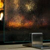 Speckle Modern Freestanding Glass Fireplace Screen | AMS Fireplace