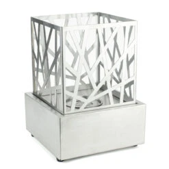 Lenora Ethanol Table Top Fire Pit Stainless Steel- AMS Fireplace