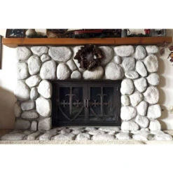 Stark Rectangular Fireplace Door - Wrought Iron