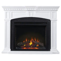 The Taylor Electric Fireplace Mantel Package - Napoleon -Fireplace Shop taylor mantel NEFP33 0214W MainPadded 1000px 67519.1642598074