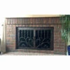 The Clad Rectangular Fireplace Door - Wrought Iron