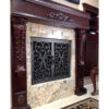 Valencia Rectangular Fireplace Door - Wrought Iron