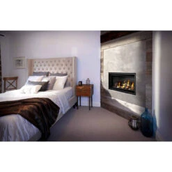 Vector 38" Single-Sided Linear Gas Fireplace - Napoleon -Fireplace Shop vector lv38 linear fireplace bedroom web 61395.1638277210