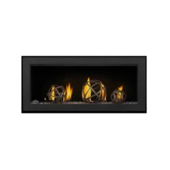 Vector 38" Single-Sided Linear Gas Fireplace - Napoleon -Fireplace Shop vector lv38 straight topaz glass standard barrier black web 01369.1638277210